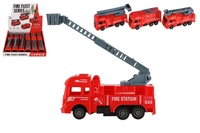 Auto hasiči plastové 11cm na zpětné natažení různé druhy