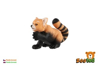 Panda červená zooted plast 5cm