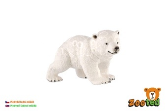 Medvěd lední mládě zooted plast 6cm