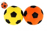 Míč pěnový fotbalový 18cm 2 barvy v síťce
