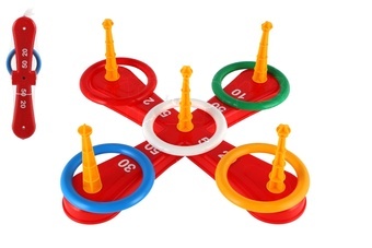 Házecí hra kříž s kruhy plast