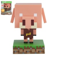Lampička prasátko Piglin Minecraft na baterie v krabičce 10,5x14x9cm