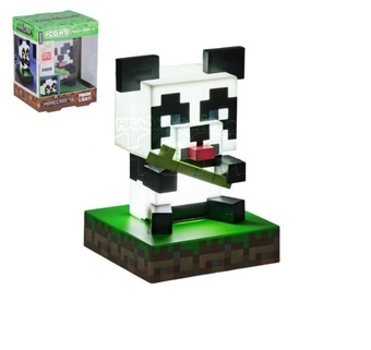 Lampička Panda Minecraft na baterie v krabičce 10,5x14x9cm
