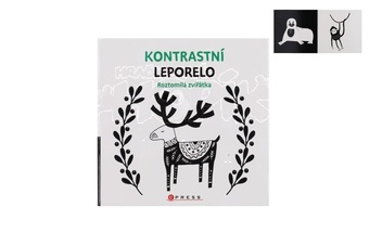 Knížka Kontrastní leporelo Roztomilá zvířátka 15,5x15cm 0m+