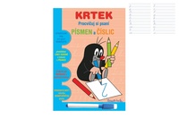 Sešit aktivit Procvičuj si písmena a číslice Krtek + stíratelný popisovač v sáčku 16,5x24x2cm