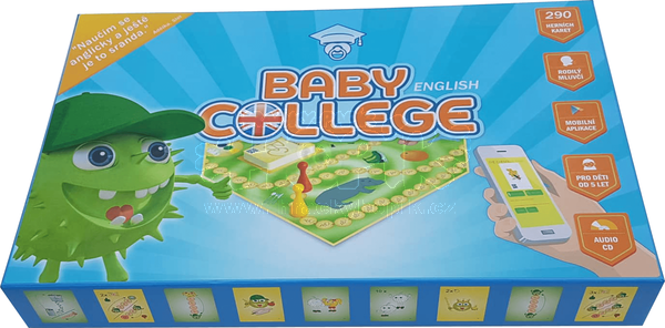 Baby College English stolní naučná hra s CD angličtina