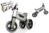 Odrážedlo FUNNY WHEELS Rider Sport šedé 2v1