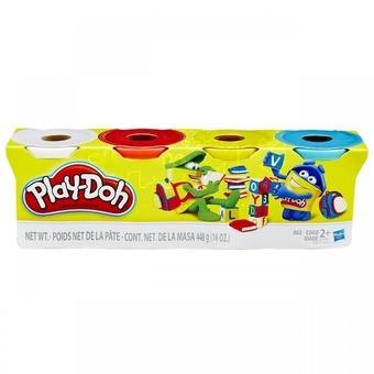 Hasbro Play-Doh 4 Kelímky Základní barvy 448g