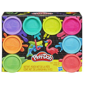 Hasbro Play-Doh základní sada Neon 8 kelímků 448g.