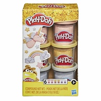 Hasbro Play-Doh modelína Metalická 6 kelímků 510g.