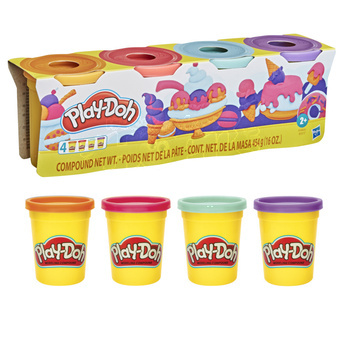 Hasbro Play-Doh 4 Kelímky Pastelové barvy 448g