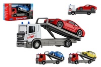 Auto odtahovka Welly Scania P320 + auto kov/plast 15cm mix druhů v krabičce 18,5x10x6cm