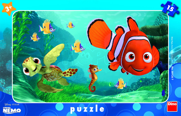 Dino Deskové Puzzle Nemo a želva 15 dílků