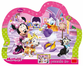 Dino Deskové Puzzle Minnie a mazlíčci 25 dílků