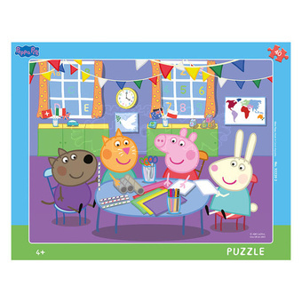 Dino Deskové Puzzle Peppa Pig ve školce 40 dílků