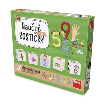 Dino Dřevěné naučné kostky Kubus Čísla 20 kostek