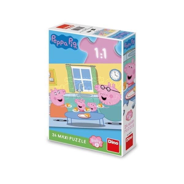 Dino Maxi Puzzle Peppa Pig Oběd 24 dílků