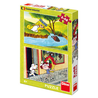 Dino Puzzle Holky z pohádky 2x48 dílků