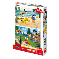 Dino Puzzle Mickey sportuje 2x77 dílků