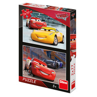 Dino Puzzle Cars 3 Závodníci 2x77 dílků