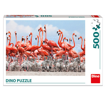 Dino Puzzle Plameňáci 500 dílků