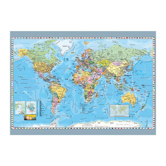 Dino  Puzzle Politická Mapa Světa 1000 dílků