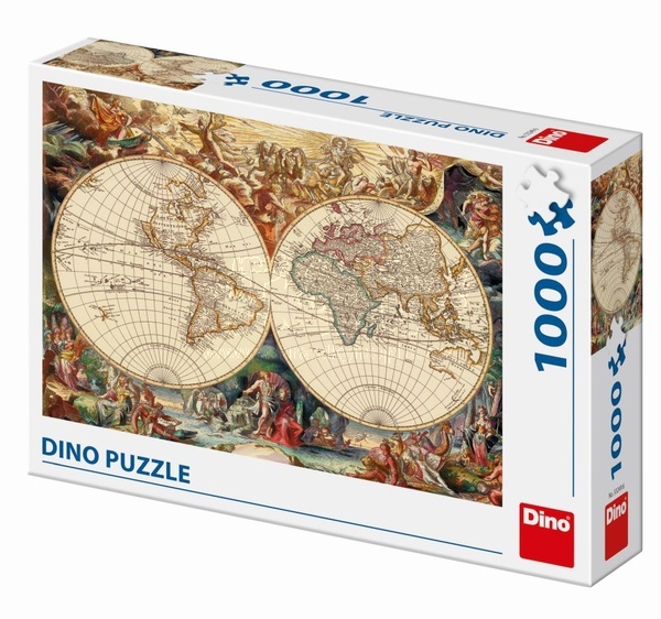 Dino Puzzle Historická Mapa 1000 dílků