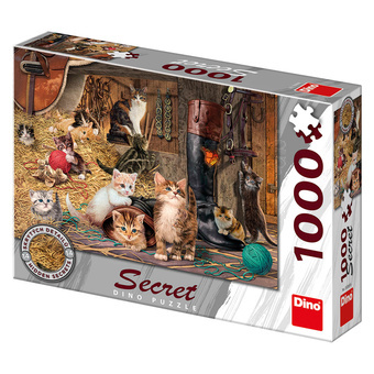 Dino Puzzle Secret Collection Kočičky 1000 dílků
