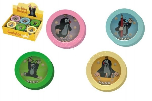 Hlavolam dřevěný Krtku tref se různé barvy