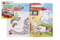 Pracovní sešit 101 aktivit s nálepkami Dopravní prostředky  CZ verze 21x30cm