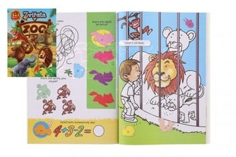 Pracovní sešit 101 aktivit s nálepkami Zvířata v ZOO CZ verze 21x30cm