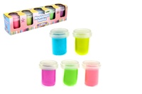 Plastelína/modelína s glitry 5x56g v kelímku v krabičce 27x7x6cm