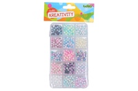 Korálky set kvádr 138g + nůžky + lanko