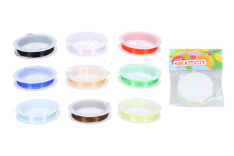 Lanko na korálky elastické barevné 0,6 mm, 7m