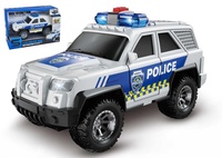 Auto SUV policejní 15cm na baterie se zvukem se světlem v krabici 18x12cm