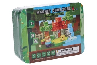 Stavebnice Magnet Cube Zone - Classic Forest 48 dílků v krabičce 13x5x10cm