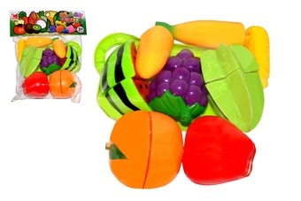 Ovoce krájecí plast s prkénkem s nožem v sáčku 18,5x23x6cm