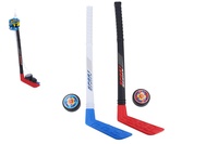 Hokejka 2ks s pukem 2ks plast 60cm v síťce