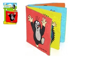 Knížka šustící látková Krtek 10x10cm