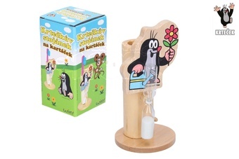 Stojánek na kartáček Krtek dřevo různé druhy