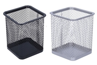 Stojánek drátěný kulatý kancelářský kulatý na tužky