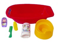 Plastová vanička s doplňky 40x9,5cm různé barvy