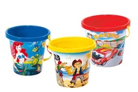 Kbelík na písek plast 21x18cm mix barev 18m+