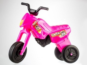 Odrážedlo Enduro Yupee růžové velké plast výška sedadla 31cm nosnost do 25kg od 12 měsíců