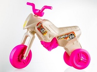 Odrážedlo Enduro Yupee bílé velké plast výška sedadla 31cm nosnost do 25kg od 12 měsíců