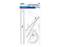 MFP Rýsovací set 4kusy čirý