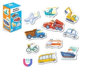 Magnety Doprava 10ks v krabičce 7x12x7cm