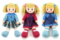 Panenka hadrová plyš 40cm asst 3 barvy v sáčku