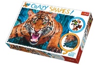 Trefl Puzzle Tygr Crazy Shapes 600 dílků