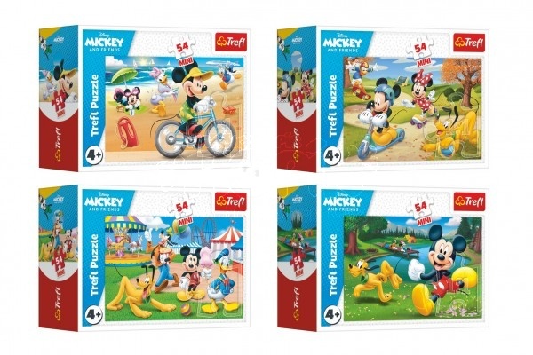 Trefl Puzzle Mickey Mouse různé druhy 54 dílků